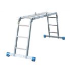 KRAUSE Stabilo Professional csuklós univerzális alumínium létra 4 X 3 fokos 123510/123909