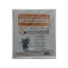 Takarófólia 4x5m létrázható 70 mikron
