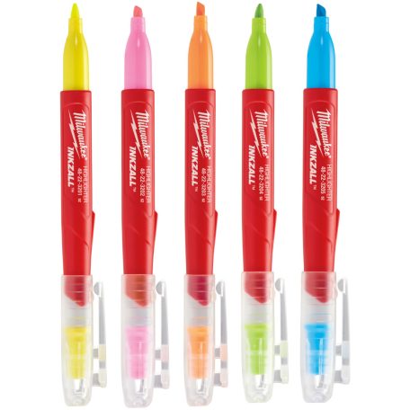 Milwaukee INKZALL™ szövegkiemelő színes (5 darabos kiszerelés) 48223206