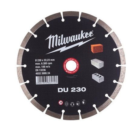 Milwaukee gyémánt vágókorong vágótárcsa 230 mm DU 230 4932399524