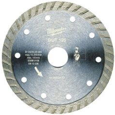   Milwaukee DUT gyémánt vágótárcsa, turbo, Ø125 mm (4932399527)