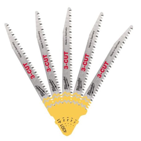 Milwaukee szúrófűrészlap T234X műanyaghoz fához 91 x 2,5 mm 5 db / készlet 4932430141