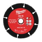 Milwaukee karbid vágótárcsa 76 mm (4932464716) M12 FCOT