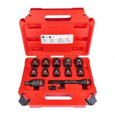   Milwaukee dugókulcs 13 részes rövid 6-szögű gépi készlet, rövid 1/2” (10-24 mm)