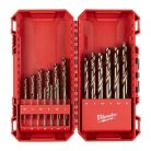 Milwaukee Red-Cobalt 19 részes DIN 338 HSS Co fémfúró készlet (4932352470 utódja)