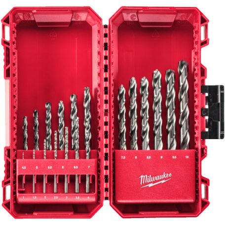 Milwaukee fémfúró készlet THUNDERWEB HSS-G DIN 338 fémfúrószár hengeres befogással 1-10 mm 19 részes