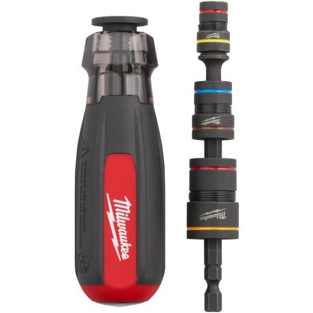 Milwaukee SHOCKWAVE™ multi csavarozó dugókulcs készlettel 7-17mm rövid 6-szög 1/4 bit 6 db 6 az 1-ben