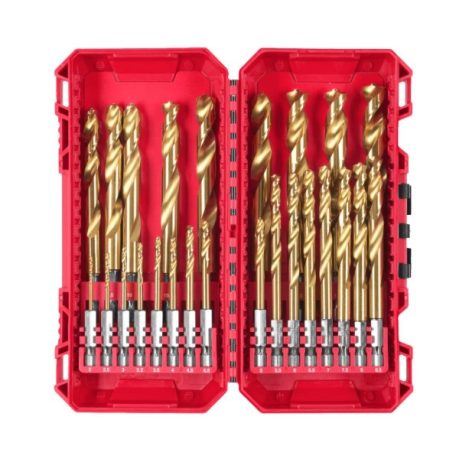 Milwaukee HSS-G TITANIUM fémfúró klt. 25részes bitbefogással 2-13mm 4932500420