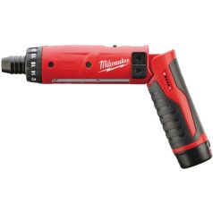   Milwaukee M4 D-202B akkus marokcsavarbehajtó 4 V 5 Nm 1/4 bit szénkefés 2 x 2 Ah akku + töltő kartondobozban 4933440475