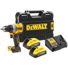 DeWALT DCD800H2T-QW akkus fúrócsavarozó tokmányos 18 V 27 Nm/90 Nm szénkefementes 2 x 5 Ah akku + töltõ kofferben