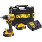 DeWALT DCD805P2T-QW akkus ütvefúró-csavarozó 18 V 34 Nm/90 Nm 1,5 - 13 mm szénkefementes 2 x 5 Ah akku + töltő TSTAK kofferben