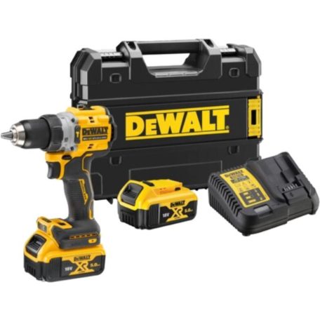 DeWALT DCD805P2T-QW akkus ütvefúró-csavarozó 18 V 34 Nm/90 Nm 1,5 - 13 mm szénkefementes 2 x 5 Ah akku + töltő TSTAK kofferben
