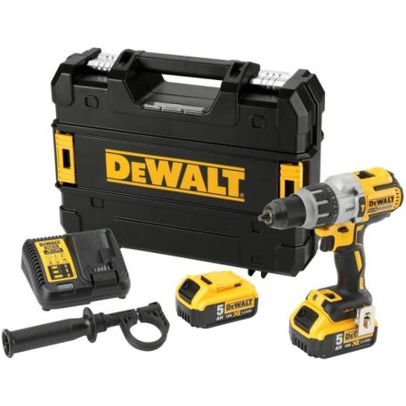 DeWALT DCD996P2-QW akkus ütvefúró-csavarozó 18 V66 Nm/95 Nm 1,5 - 13 mm szénkefementes 2 x 5 Ah akku + töltő TSTAK kofferben