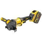 DeWALT DCG418X2-QW sarokcsiszoló FlexVolt akkus 54 V 125 mm 9000 RPM szénkefementes 2 x 9 Ah akku + töltő kofferben