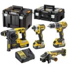 DeWALT DCK422P3T-QW gépcsomag 4 db-os 3 x 5,0 Ah akku + töltő TSTAK kofferben