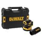 DeWALT DCW210NT-XJ akkus excentercsiszoló 18 V szénkefementes alapgép TSTAK kofferben