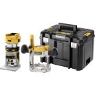 DeWALT DCW604NT-XJ akkus felsőmaró 18 V 16000 - 25500 RPM szénkefementes alapgép TSTAK kofferben