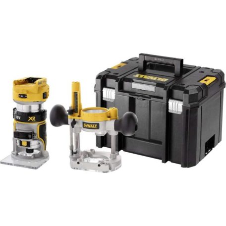 DeWALT DCW604NT-XJ akkus felsőmaró 18 V 16000 - 25500 RPM szénkefementes alapgép TSTAK kofferben