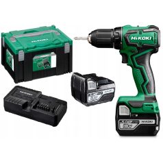   HiKOKI DS18DDWPZ akkus fúrócsavarozó tokmányos 18 V 55 Nm szénkefementes 2 x 5 Ah akku + töltő HSC kofferben
