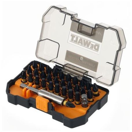 DeWALT DT70901T-QZ McLaren bithegy készlet 32 részes Impact Ready bithegytartóval