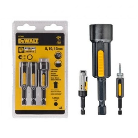 DeWALT DT7460-QZ mágneses dugókulcs készlet (8,10,13m