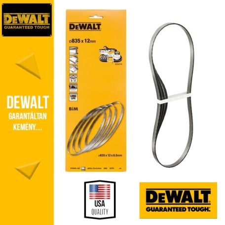 DeWALT DT8463-QZ szalagfűrészlap akkus szalagfűrészhez 835 X 12mm -4 DB/csomag 14/18TPI