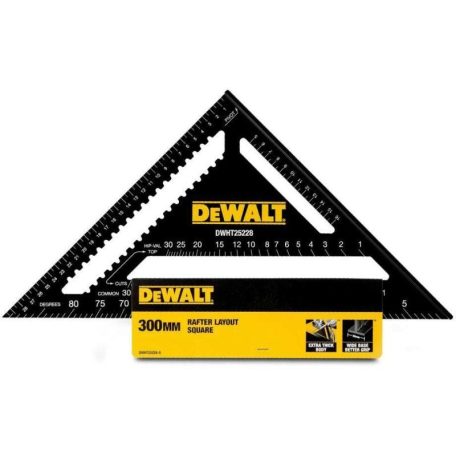 DeWALT DWHT25228-0 talpas derékszög vonalzó 300 mm/30 cm