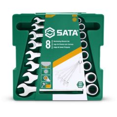   SATA csillag-villáskulcs készlet racsnis 8 részes 8-19 mm ST08008SJ