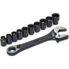 SATA villáskulcs készlet 11 részes Pass-Thru univerzális állítható X6 10-19 mm                                             