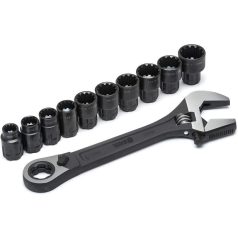   SATA villáskulcs készlet 11 részes Pass-Thru univerzális állítható X6 10-19 mm                                             