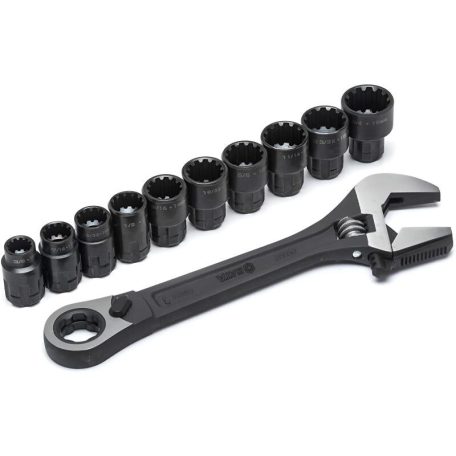 SATA villáskulcs készlet 11 részes Pass-Thru univerzális állítható X6 10-19 mm                                             