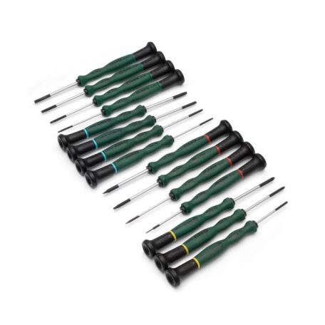 SATA műszerész csavarhúzó készlet 15 részes lapos + PH + torx + imbusz