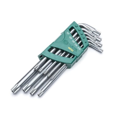 SATA torxkulcs készlet 9 részes T10-T50 extra hosszú furatos ST09702